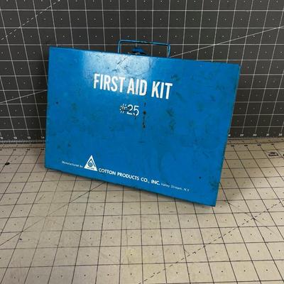 Vintage Metal First Aid Kit