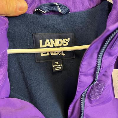 Lands End NEW Purple Coat with Tags 