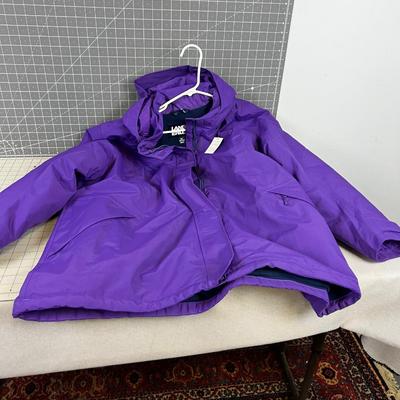 Lands End NEW Purple Coat with Tags 