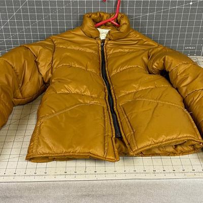 Vintage Mountain High Puffer Jacket GOLD 