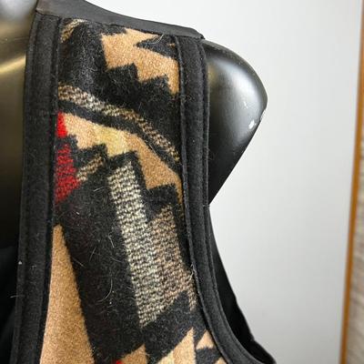 TINTIC Blanket ware Vest - Western Native Look with Buffalo Nickle Buttons (real) 