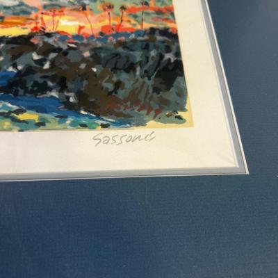 Signed Numbered Print Sea Scape Framed by MARCO SASSONE 81/100
