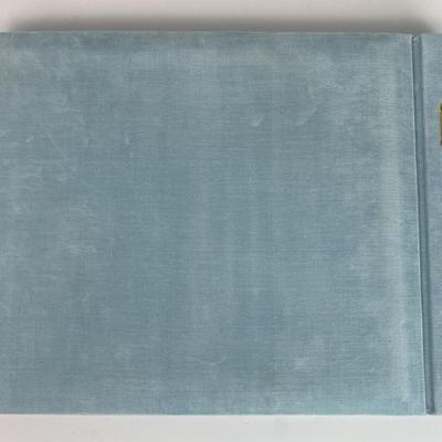 vintage PLUSH VELVET COVERED FIGURAL PHOTO ALBUM JAPAN NOS 