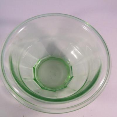 Vintage Hazel Atlas Uranium Glass Dessert Bowls- 6 Pieces- Approx 5 3/4