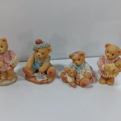 Four Collectible Cherished Teddies Teddy bears Some are Members only figures!