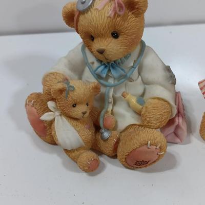 Four Collectible Cherished Teddies Teddy bears Some are Members only figures!