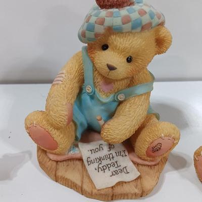 Four Collectible Cherished Teddies Teddy bears Some are Members only figures!