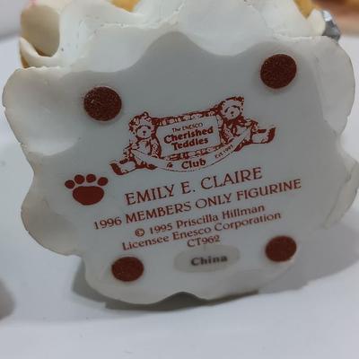 Four Collectible Cherished Teddies Teddy bears Some are Charter Members only figures!