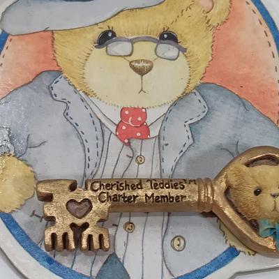 Cherished Teddies members pins and magnets.