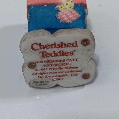 Cherished Teddies members pins and magnets.