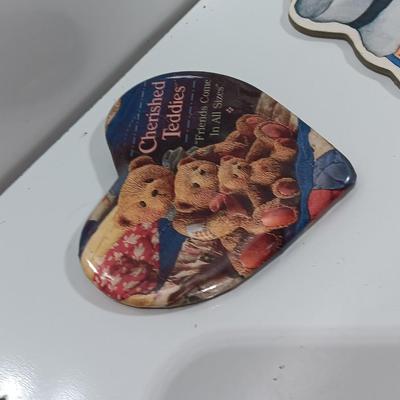 Cherished Teddies members pins and magnets.