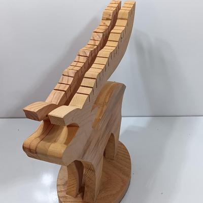 Wooden deer with Antler card holders