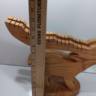 Wooden deer with Antler card holders
