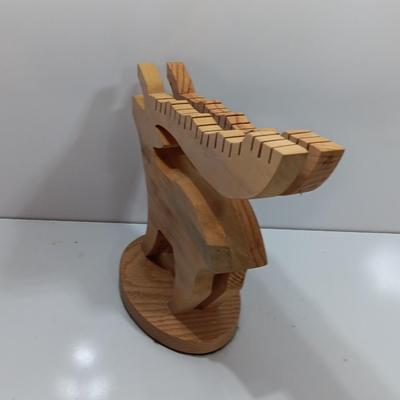 Wooden deer with Antler card holders