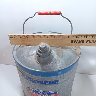 Vintage Delphos Kerosene Can Quality galvanized ware
