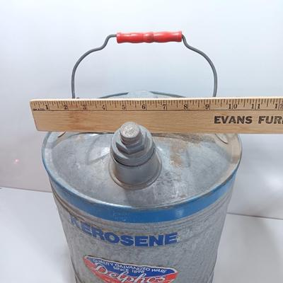 Vintage Delphos Kerosene Can Quality galvanized ware