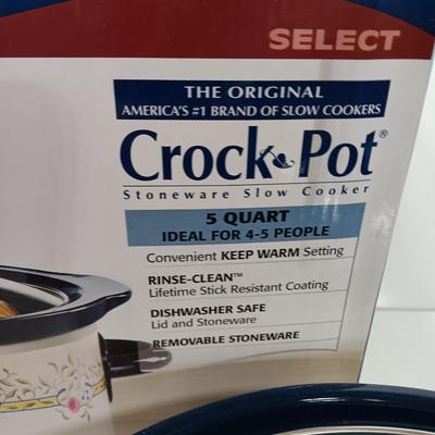 3-piece electric crockpot with original box