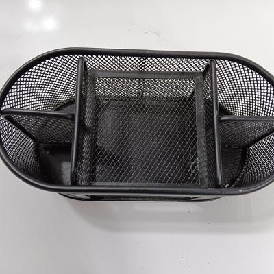 Two black Desk organizers