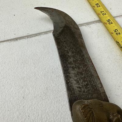 An Indian Bhuj or elephant knife