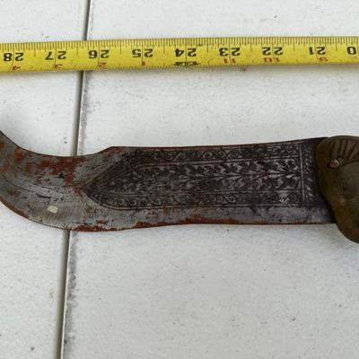 An Indian Bhuj or elephant knife