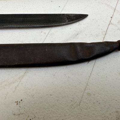 Late WWII Japanese Type 30 Bayonet + Sheath