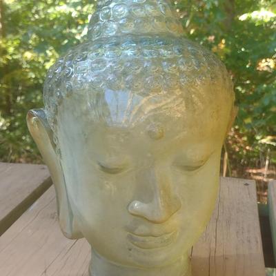 Transparent Glass Buddha Head