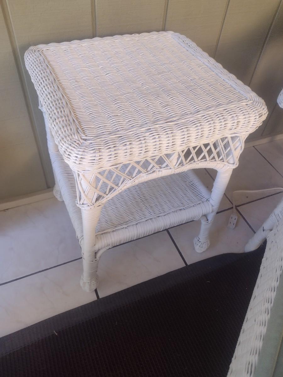 Wicker Side Table