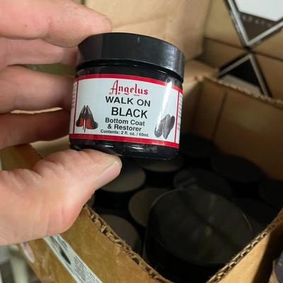 Shelf 71 Inventory Mink Oil Wands, Shoe Black, Red, White, Angelus Paint Markers and More
