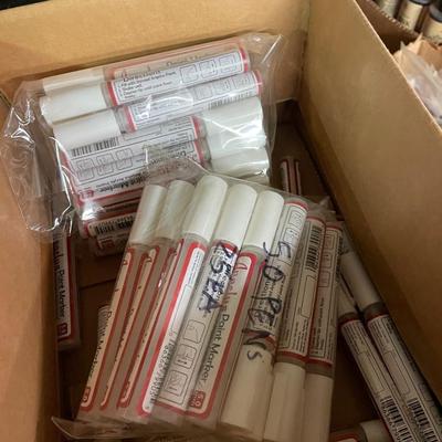 Shelf 71 Inventory Mink Oil Wands, Shoe Black, Red, White, Angelus Paint Markers and More