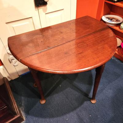 Lot #214  Antique Drop Leaf Table - good working condition