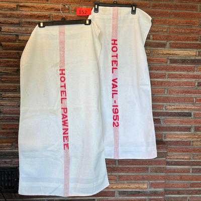 Red Stripe Hotel Towels