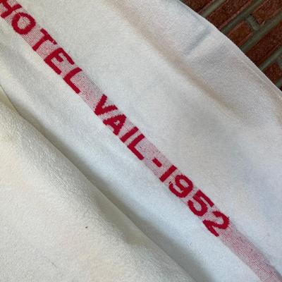 Red Stripe Hotel Towels
