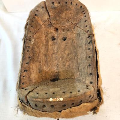 Lot #224  Scary "Bete Guerre" Carved Mask - Ivory Coast (Africa)