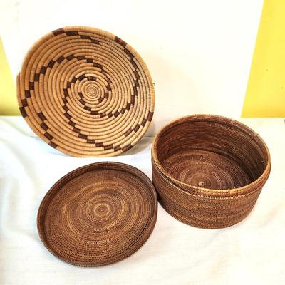 Lot #225  Lot of Two African Baskets