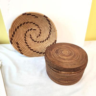 Lot #225  Lot of Two African Baskets