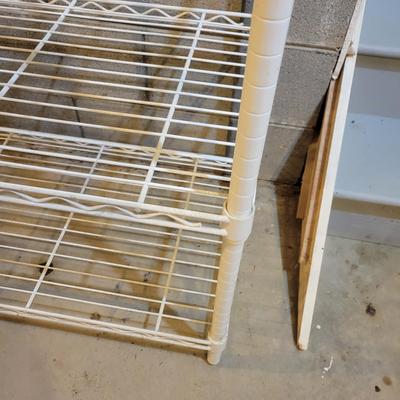 Pair of Wire Metal Shelves (BS-DW)