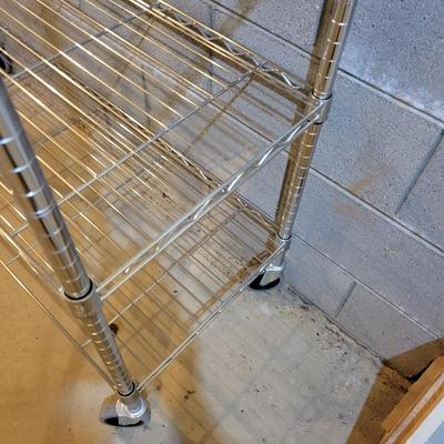 Pair of Wire Metal Shelves (BS-DW)