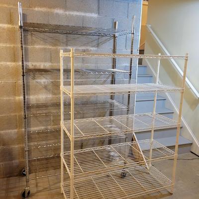 Pair of Wire Metal Shelves (BS-DW)