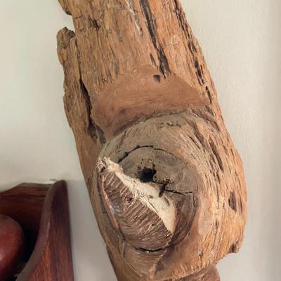 Wood Carving Indian Bust