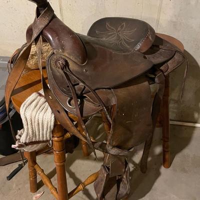 Leather saddle