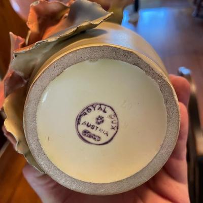 Royal Dux Floral Pottery