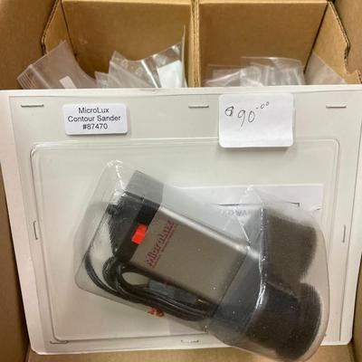 Microlux Contour Sander with Additional Discs and Sandpaper