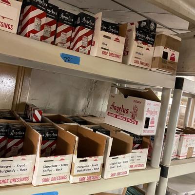Shelf 72 Inventory Angelus Shoe Dye 200+ Bottles