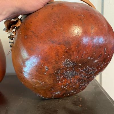 Folk Art Gourd Art 3 Unsigned