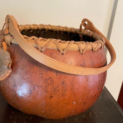Folk Art Gourd Art 3 Unsigned