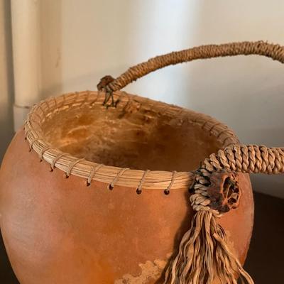 Folk Art Gourd Art 3 Unsigned