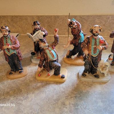 Lot 6 Emmett Kelly figurines
