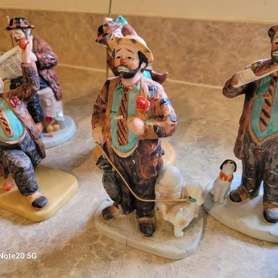 Lot 6 Emmett Kelly figurines
