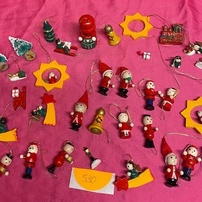 Sm wooden Christmas ornaments