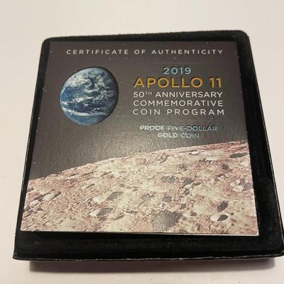 US Mint 2019 Apollo Five Dollar Gold Piece Bullion